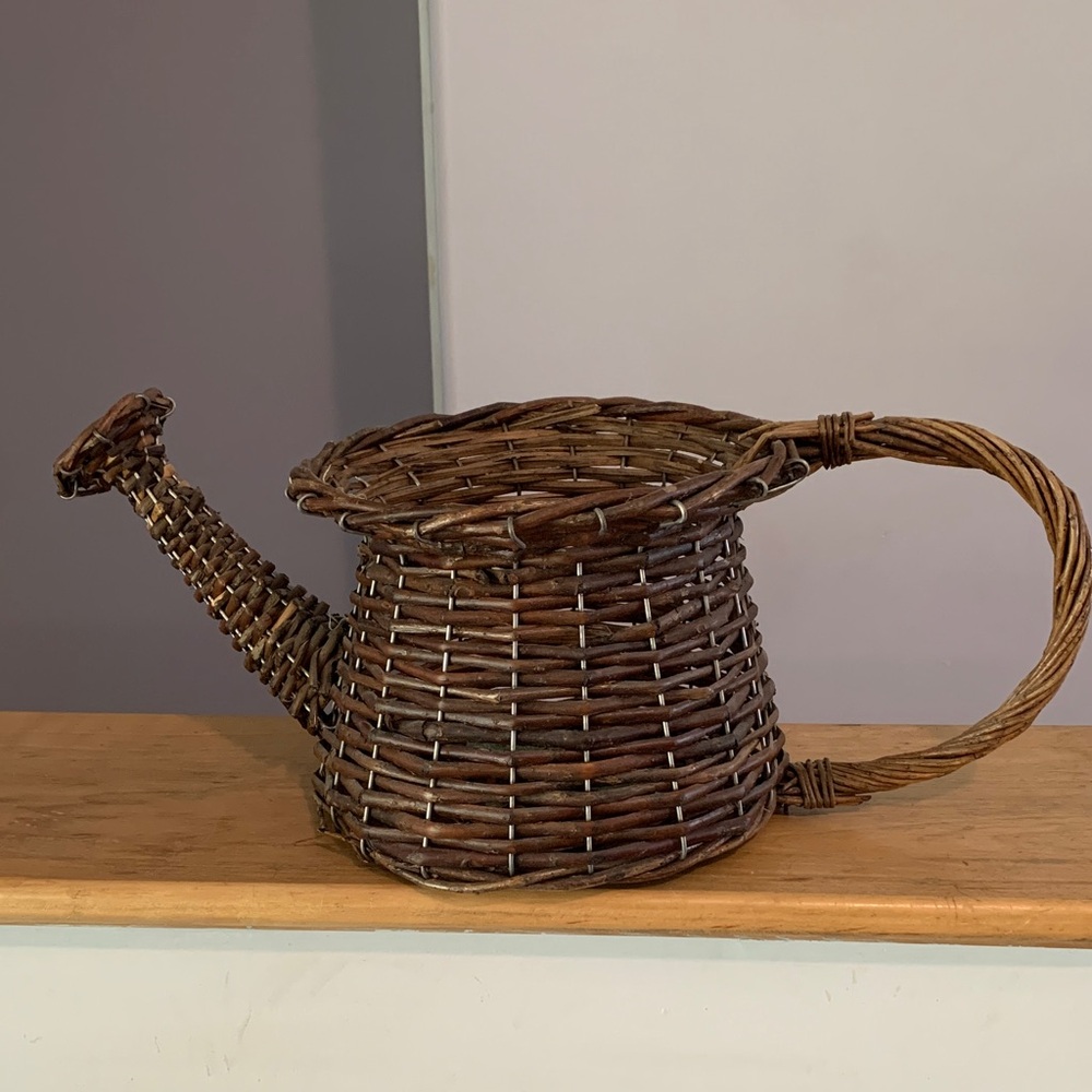 Large Wicker Watering Can